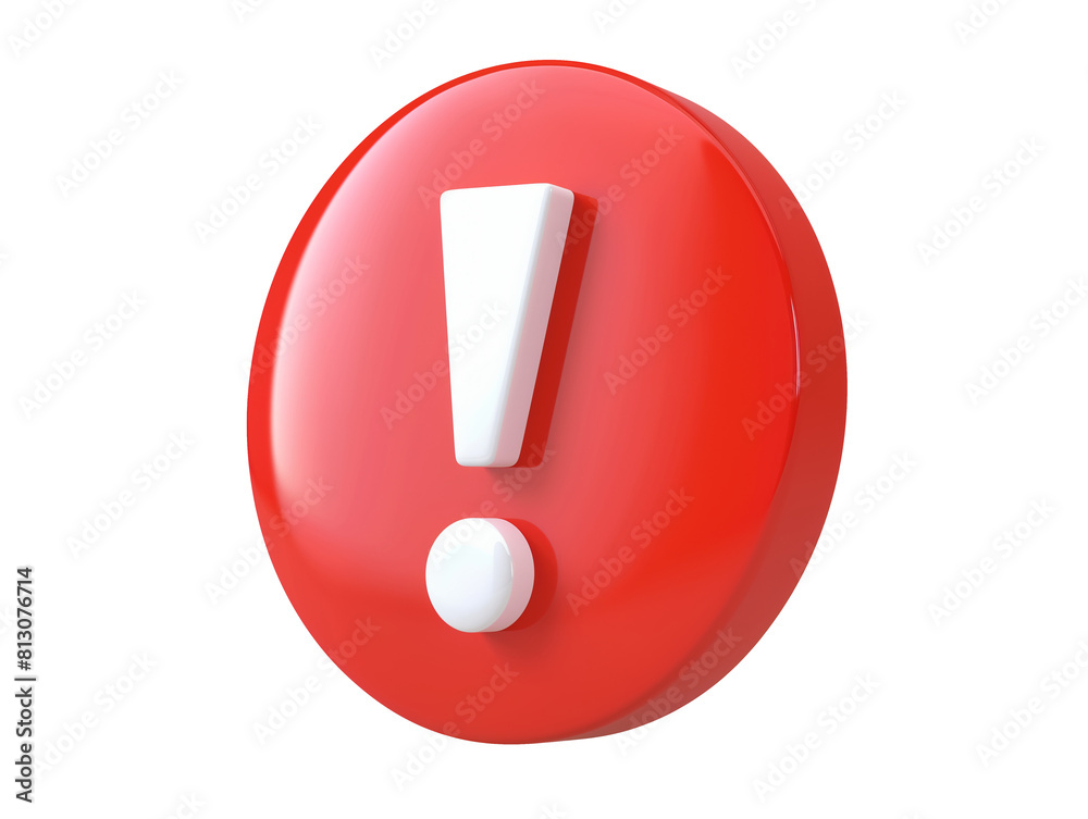 Exclamation mark icon isolated on transparent background Exclamation mark icon isolated on transparent background
