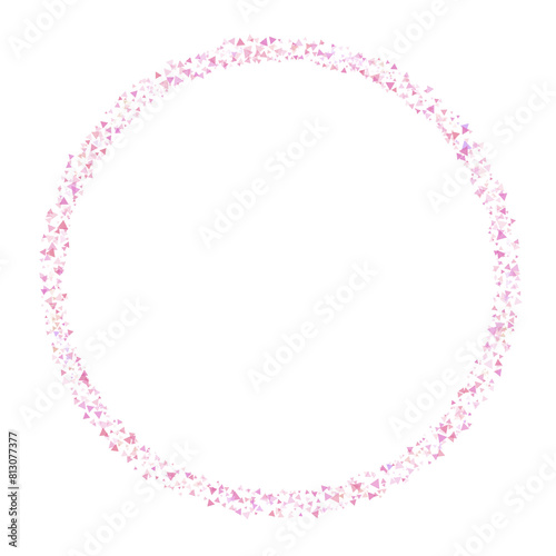 Triangular MARCO circular rosa. photo
