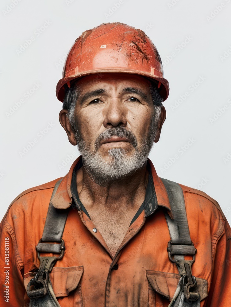A miner equipped with a hardhat, working diligently in the industry. This occupation requires safety measures and a strong work ethic in challenging environments A miner equipped with a hardhat, working diligently in the industry. This occupation requires safety measures and a strong work ethic in challenging environments