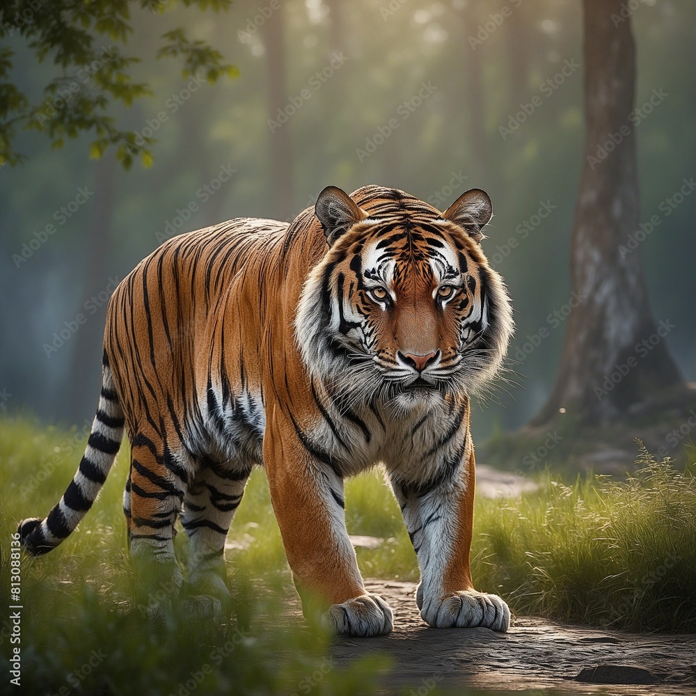 Obraz premium Tiger. Generative AI Technologie