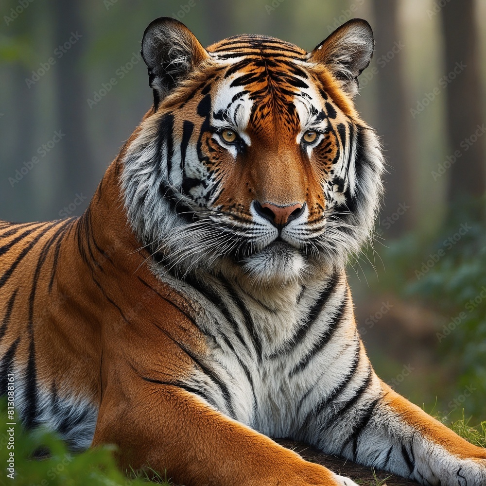 Obraz premium Tiger. Generative AI Technologie