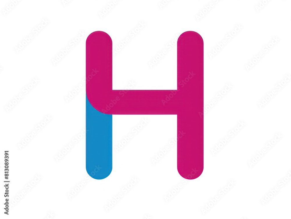 The letter 'H' icon designed for business and text applications, standing out in the alphabet with a professional plus The letter 'H' icon designed for business and text applications, standing out in the alphabet with a professional plus