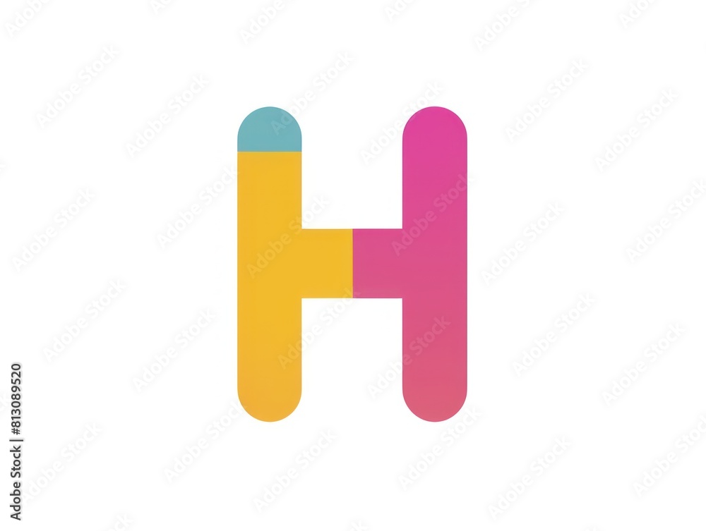 The letter 'H' icon designed for business and text applications, standing out in the alphabet with a professional plus The letter 'H' icon designed for business and text applications, standing out in the alphabet with a professional plus