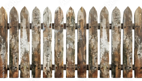 Old wooden fence panels. Wooden fence texture. transparent PNG