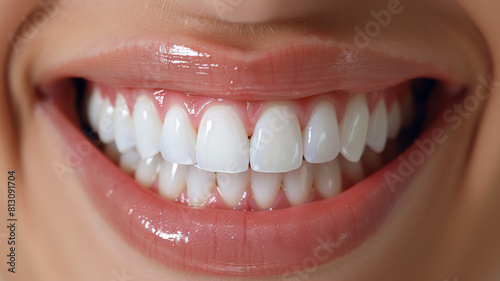 Man showing perfect white teeth