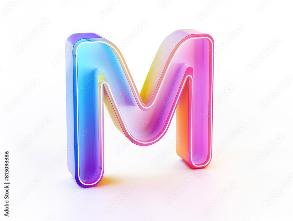 M logo design icon, color, white background M logo design icon, color, white background