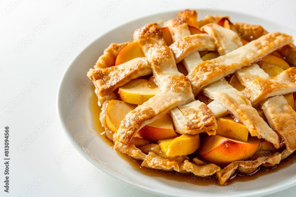 Rustic Apple Peach Cobbler with Layered Fruit and Buttery Crust Rustic Apple Peach Cobbler with Layered Fruit and Buttery Crust