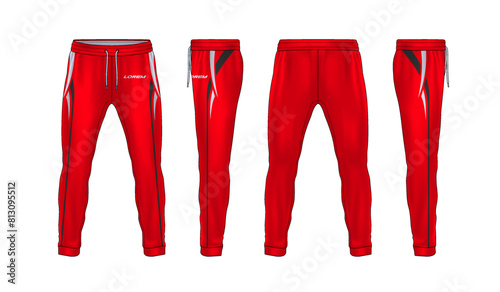sport sweatpants design template,pants fashion vector illustration,fitness leggings.	