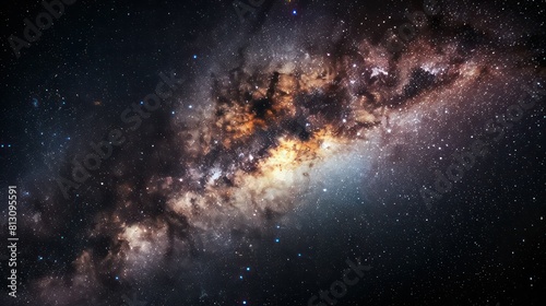 space background with swirling nebulae and stars