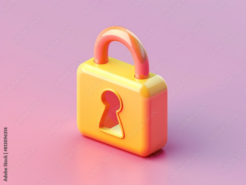 lock icon on dark background, 3d illustration of digital security concept, data protection and cyber self manuscripts lock icon on dark background, 3d illustration of digital security concept, data protection and cyber self manuscripts