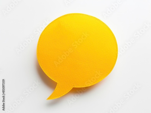 speech bubble on white background