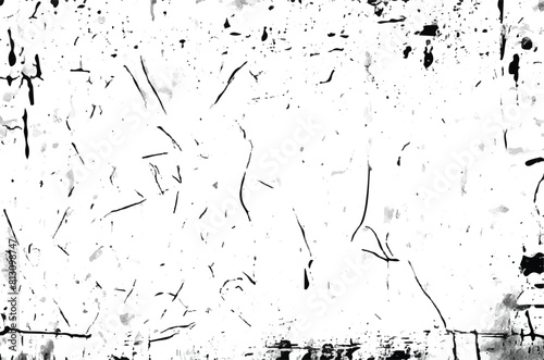 Grunge Background. Rough, scratch, splatter grunge pattern design. Overlay texture. Sketch grunge design.  Black and white Grunge texture. Black dusty scratchy texture.