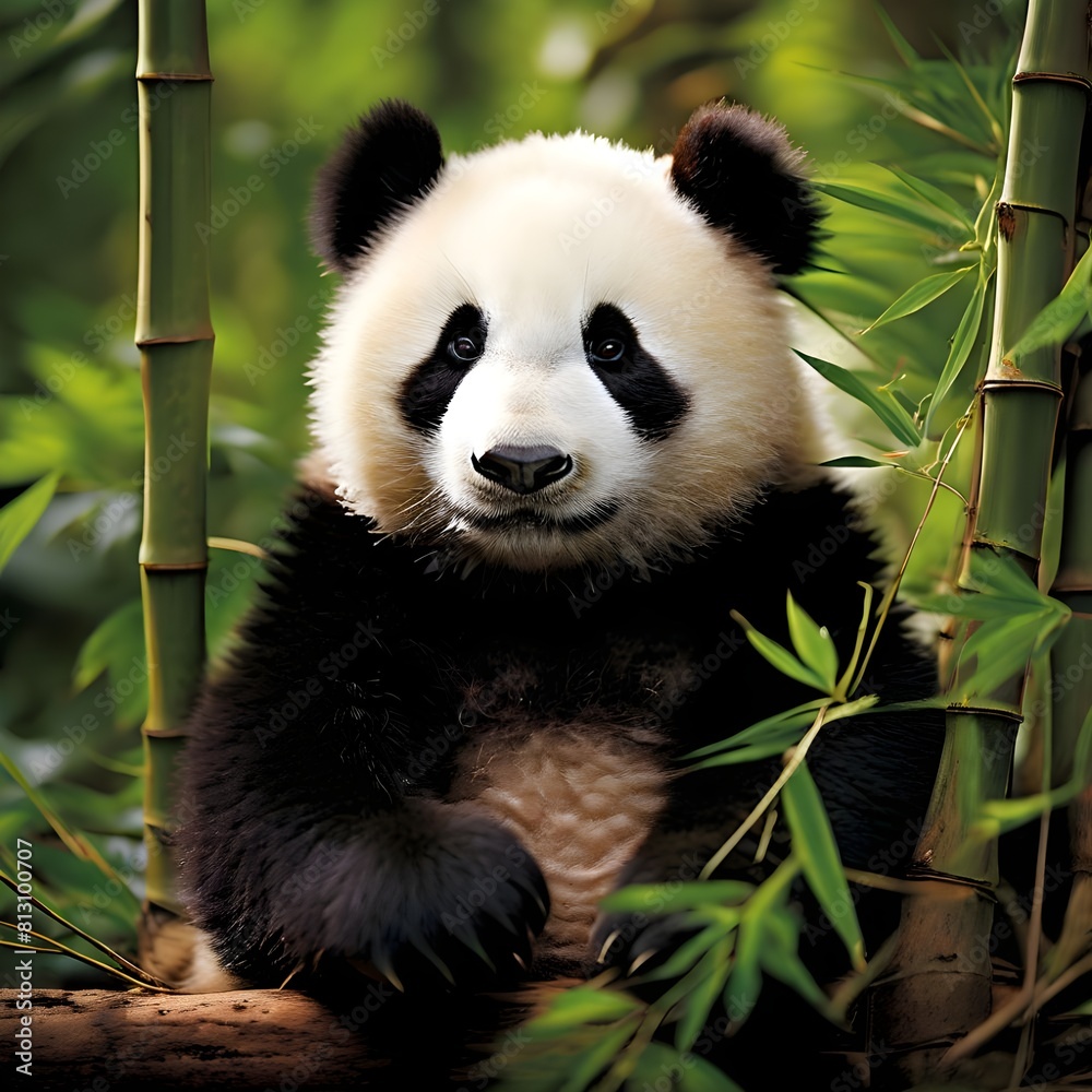 giant panda eating bamboo giant panda eating bamboo