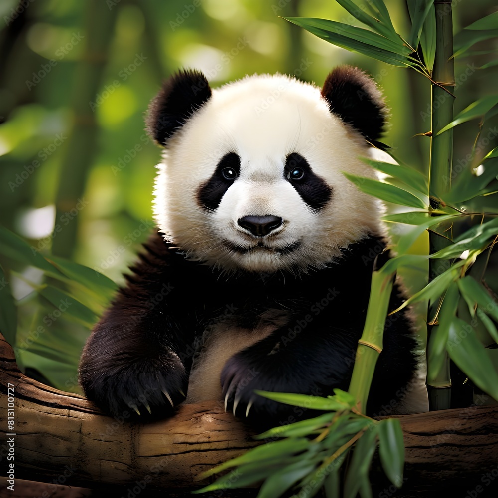 giant panda eating bamboo giant panda eating bamboo