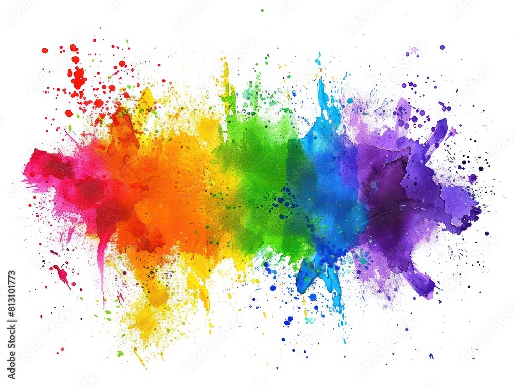 colors ink splatter on white background colors ink splatter on white background