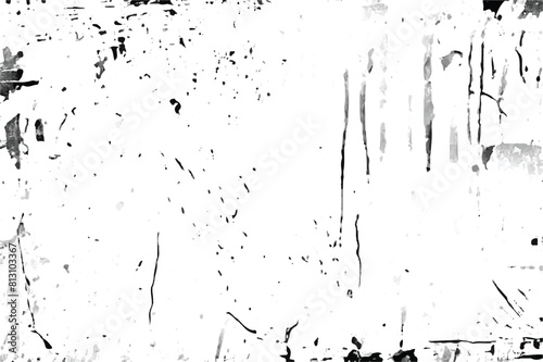 Grunge Background. Rough, scratch, splatter grunge pattern design. Overlay texture. Sketch grunge design.  Black and white Grunge texture. Black dusty scratchy texture.