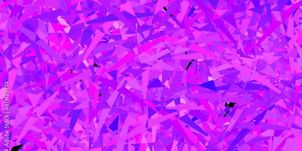 Light purple vector background with triangles. Light purple vector background with triangles.