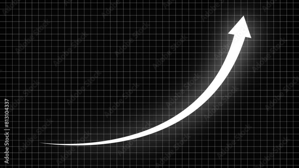 Rising arrow transparent channel. arrow rising transparent channel, business growth arrow and graph chart, Business line arrow.