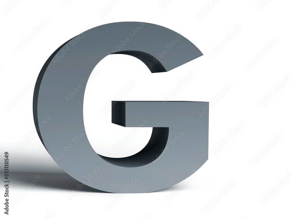 G letter icon color, white background G letter icon color, white background