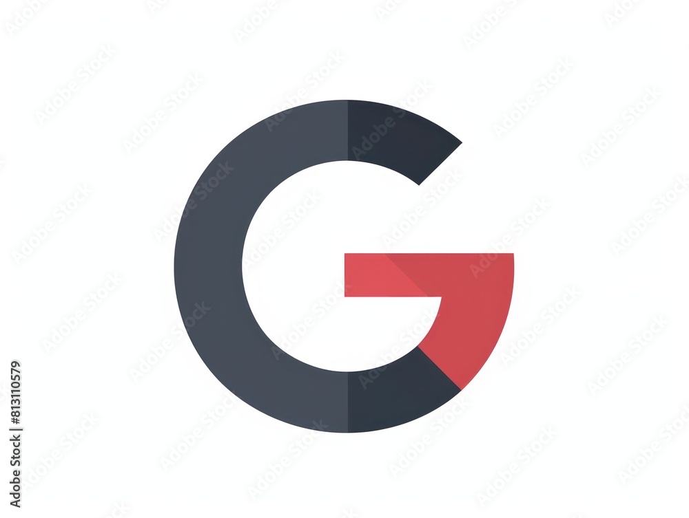 G letter icon color, white background G letter icon color, white background