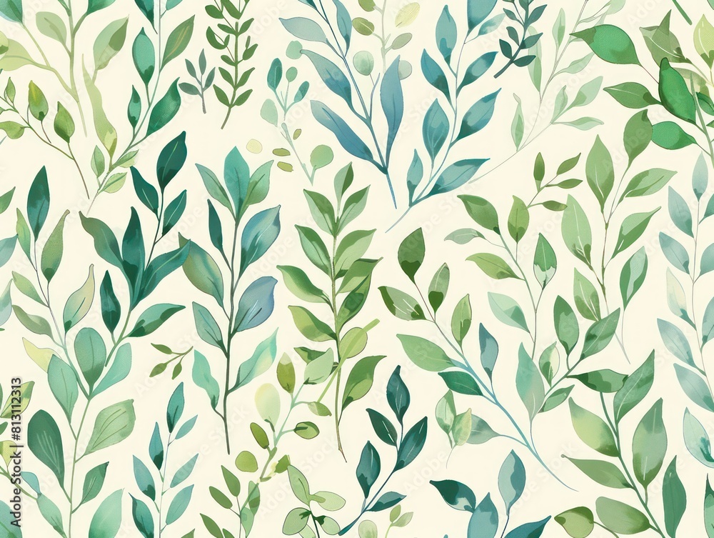 plants springs, green blue pastel colors plants springs, green blue pastel colors