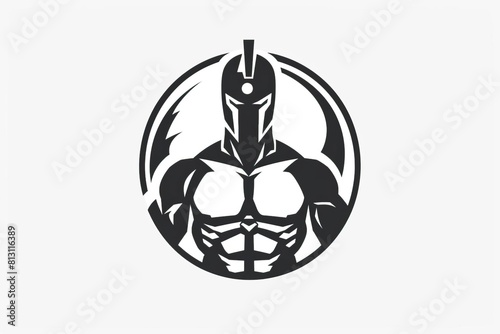 Illustration of a Spartan warrior's helmet