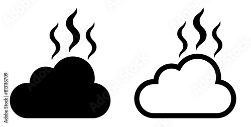 Co2 carbon dioxide cycle icon. Co2 emissions neutral symbol