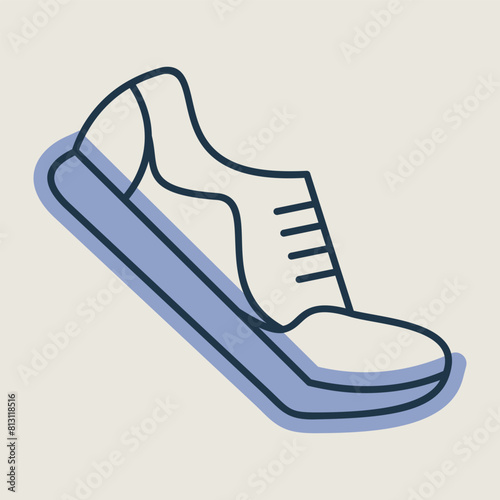 Running shoes icon. Fitness, sport and gym symbol