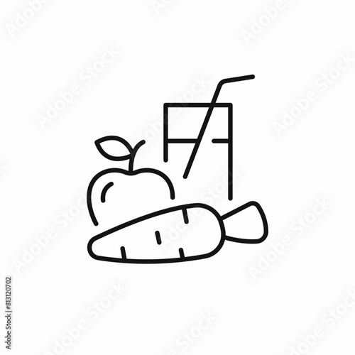 apple carrot fresh juice icon