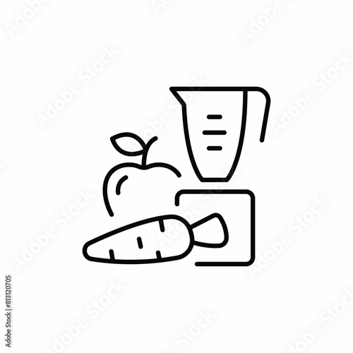 apple carrot blender juice icon