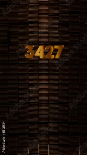 5k Vertical Art-Deco Celebration video introduction counter for the reaching 5000 subscribers, followers or likes. Also can be used in marketing, such: lottery, discounts and promotions.