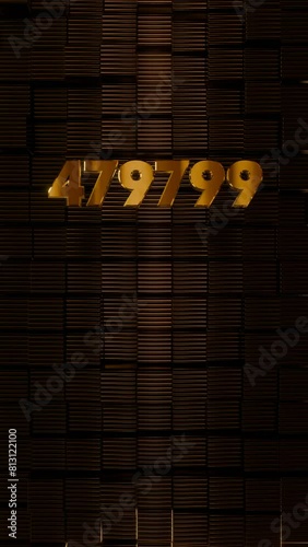 700k Vertical Art-Deco Celebration video introduction counter for the reaching 700000 subscribers, followers or likes. Also can be used in marketing, such: lottery, discounts and promotions.