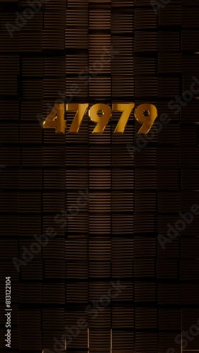 70k Vertical Art-Deco Celebration video introduction counter for the reaching 70000 subscribers, followers or likes. Also can be used in marketing, such: lottery, discounts and promotions.