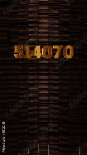 750k Vertical Art-Deco Celebration video introduction counter for the reaching 750000 subscribers, followers or likes. Also can be used in marketing, such: lottery, discounts and promotions.