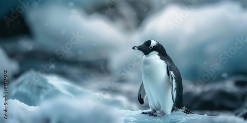 Penguin on ice Generative AI