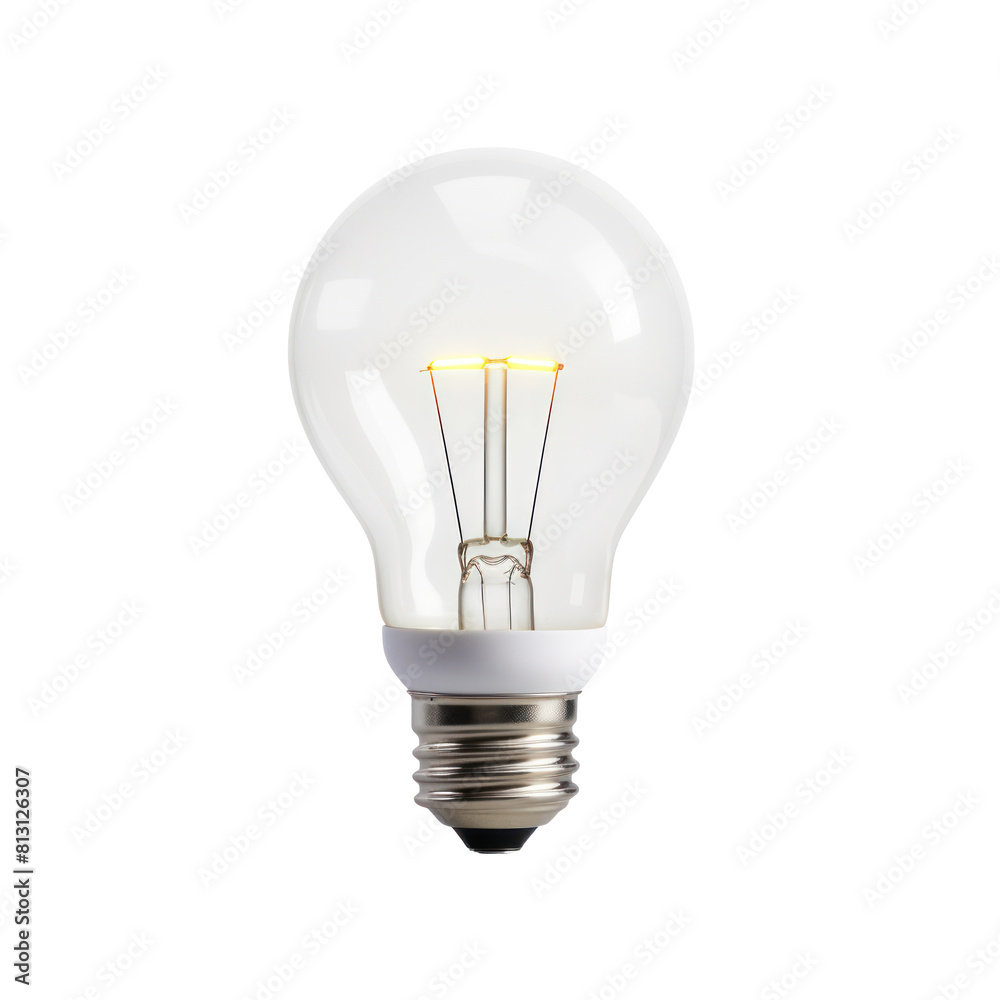 Old Style Classic Light Bulb. Isolated on Background