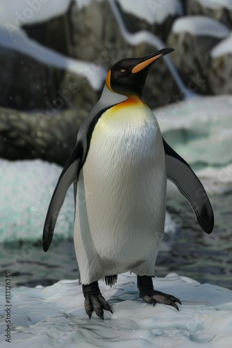 Penguin on ice Generative AI