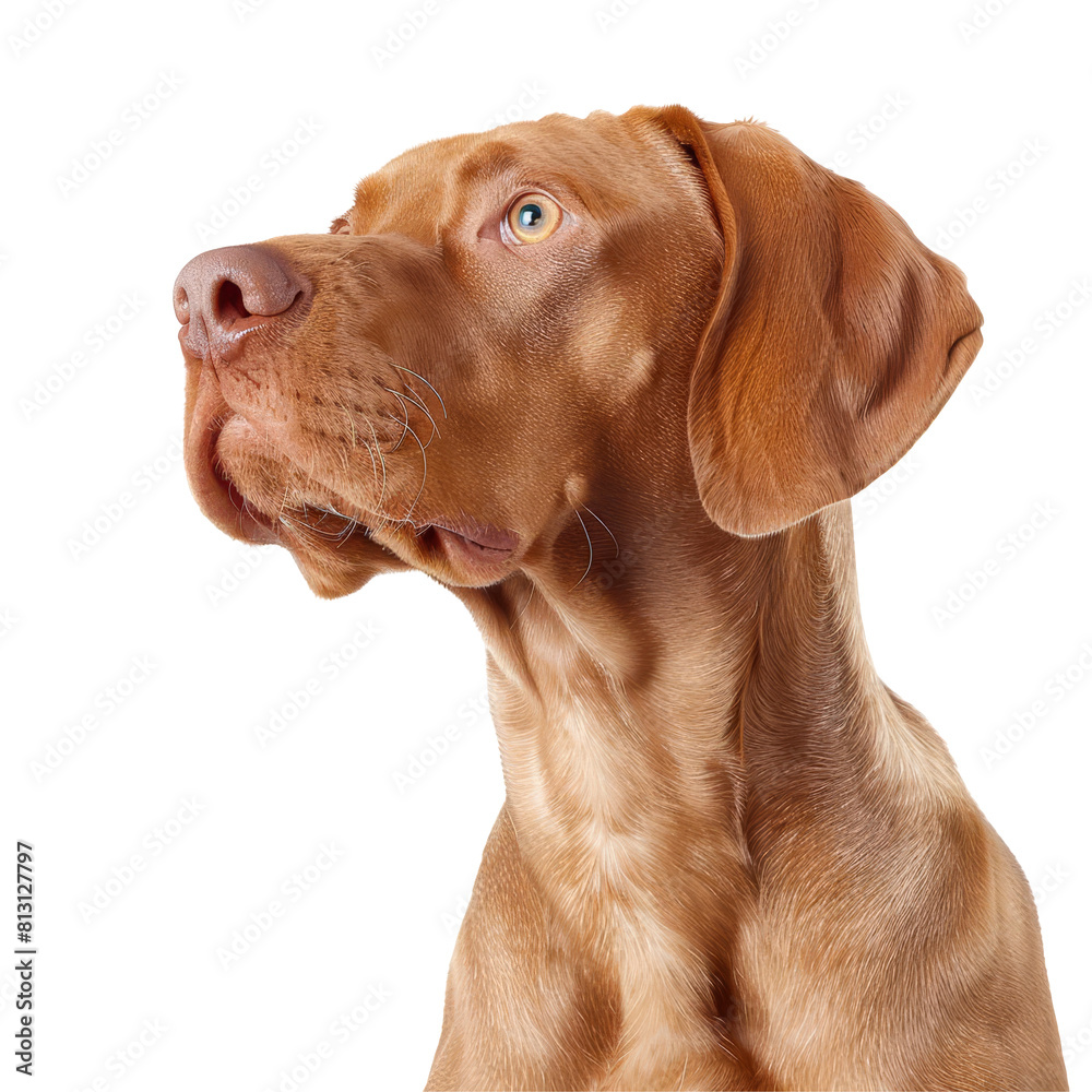 Vizsla, isolated on white background, perfect for PNG diecut