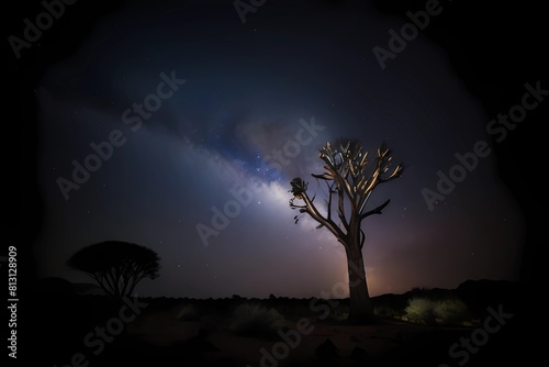 Quiver Tree - Aloidendron dichotomum. Quiver tree in Namibia - Garas
 photo