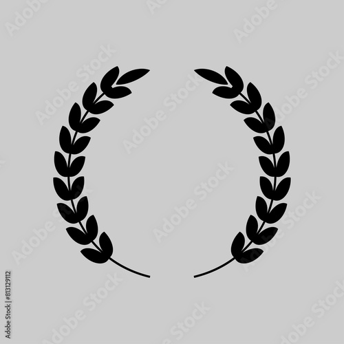 Laurel Wreath vector Symbol Icon Logo Design