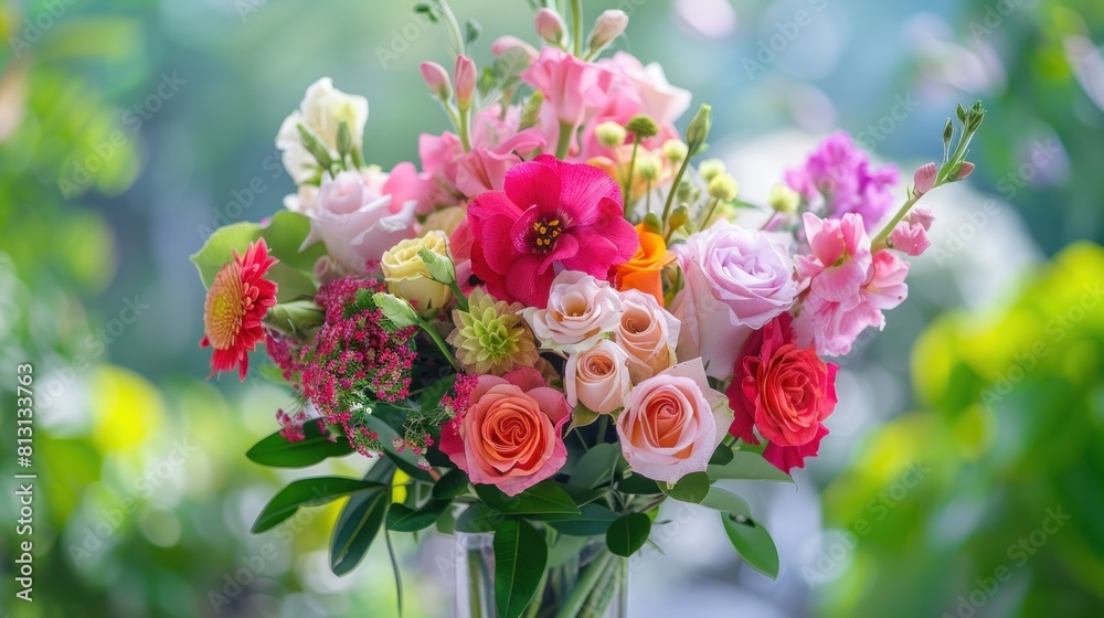 beautiful bouquet flower in vase beautiful bouquet flower in vase