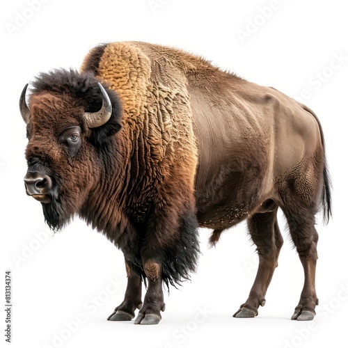 american buffalo on a white background