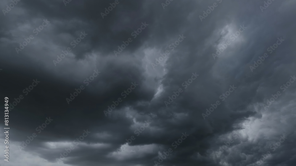 Fototapeta premium Dramatic dark storm clouds