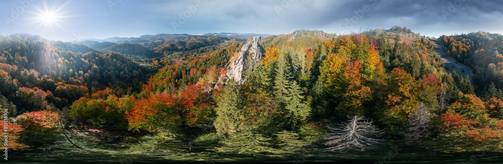 The Sokilsky ridge in the Carpathians