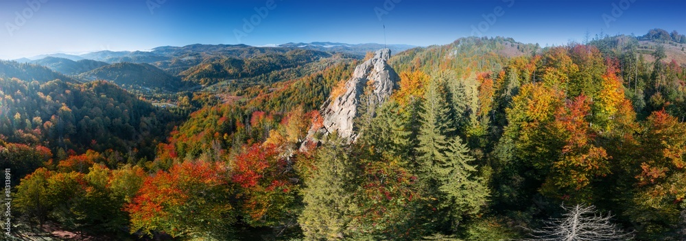 The Sokilsky ridge in the Carpathians