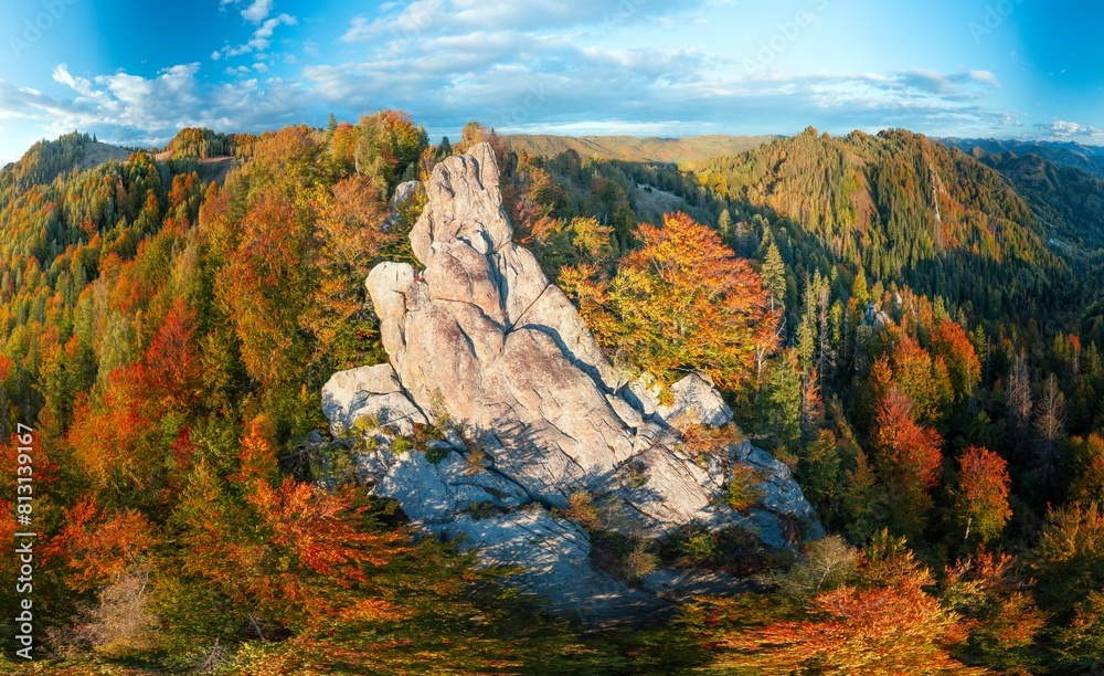 The Sokilsky ridge in the Carpathians