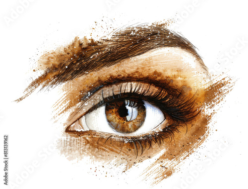 Close Up of a Persons Brown Eye