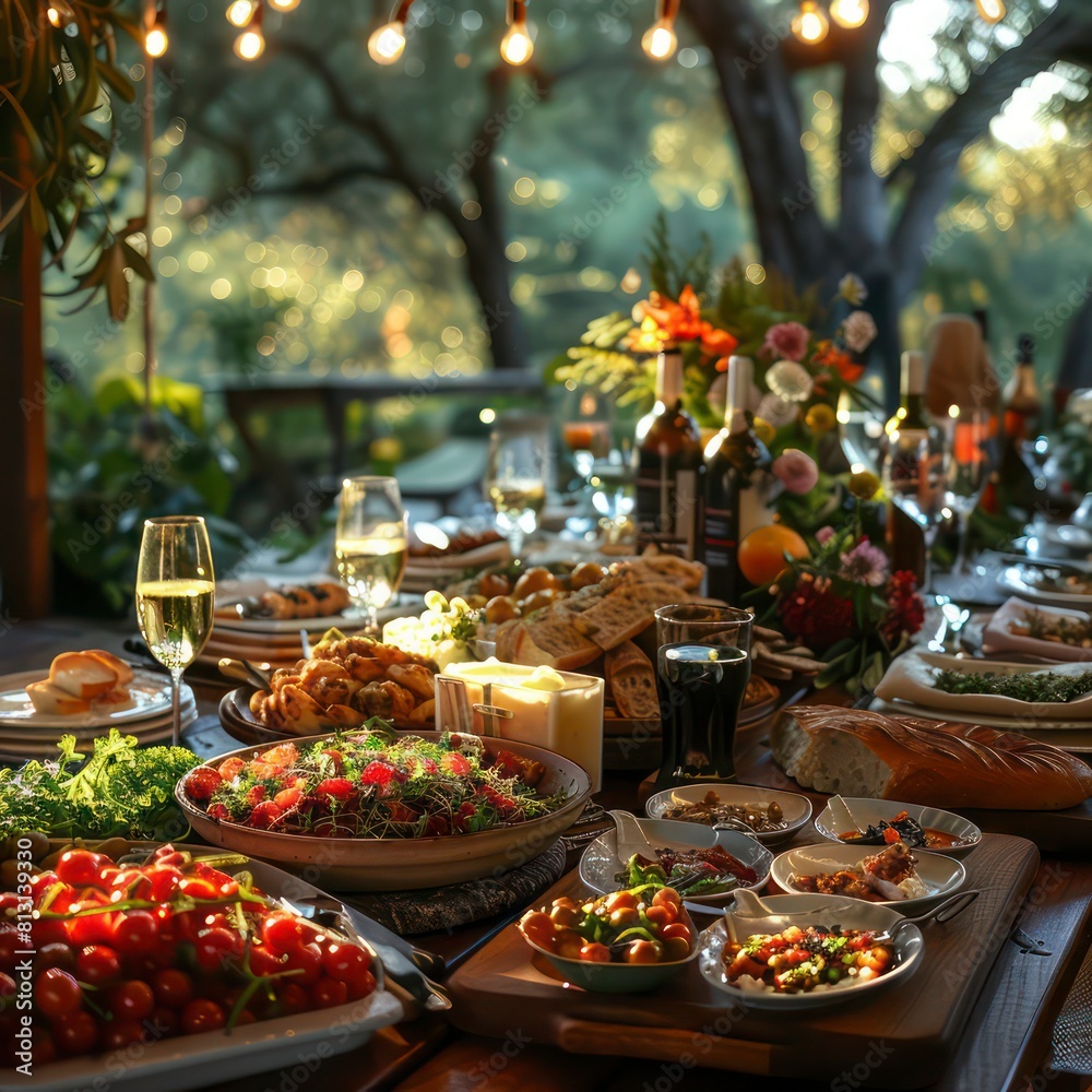 Friends Happiness Enjoying Dinning Eating. Dinner Party Friends Happiness Enjoying Dinning Eating. Dinner Party