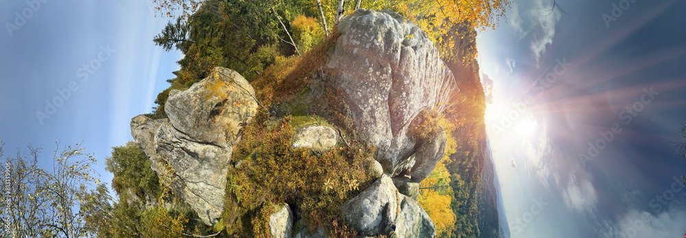 The Sokilsky ridge in the Carpathians