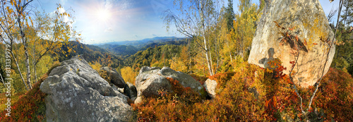 Obraz na płótnie The Sokilsky ridge in the Carpathians w salonie